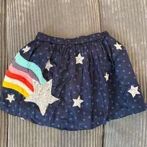 Mini Boden Rainbow Sequin Stars Mini Skirt - Size 5-6Y